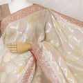 Elegant Beige Art Silk Saree with Delicate Embroidery and Stoning, Traditional Indian Attire, 110cm Width-D17821 Regal Fabrics