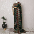 Enchanted Forest Tussar Silk Saree with Hand-Embroidered Florals, Traditional Indian Elegance, 110cm Width, 5.5m Length – Blouse Not Included-D17834 Regal Fabrics