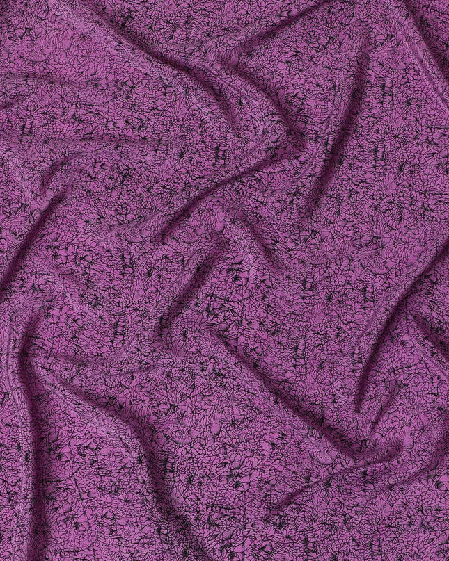 Elegant Silk Crepe Fabric in Royal Purple - Premium Quality, 110cm Width, Crafted in India - Buy in Meters-D18027 Regal Fabrics