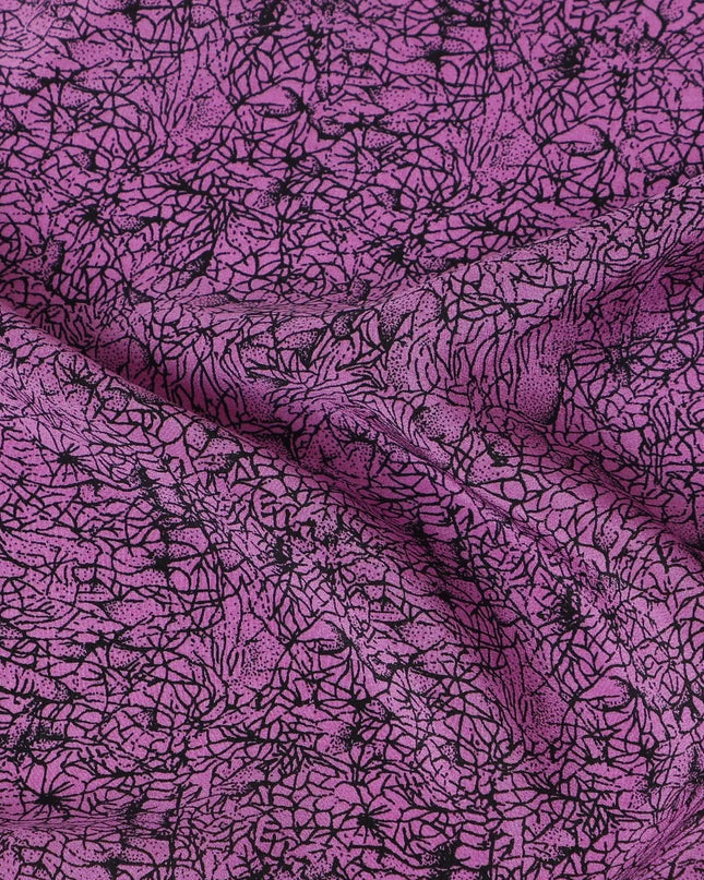 Elegant Silk Crepe Fabric in Royal Purple - Premium Quality, 110cm Width, Crafted in India - Buy in Meters-D18027 Regal Fabrics