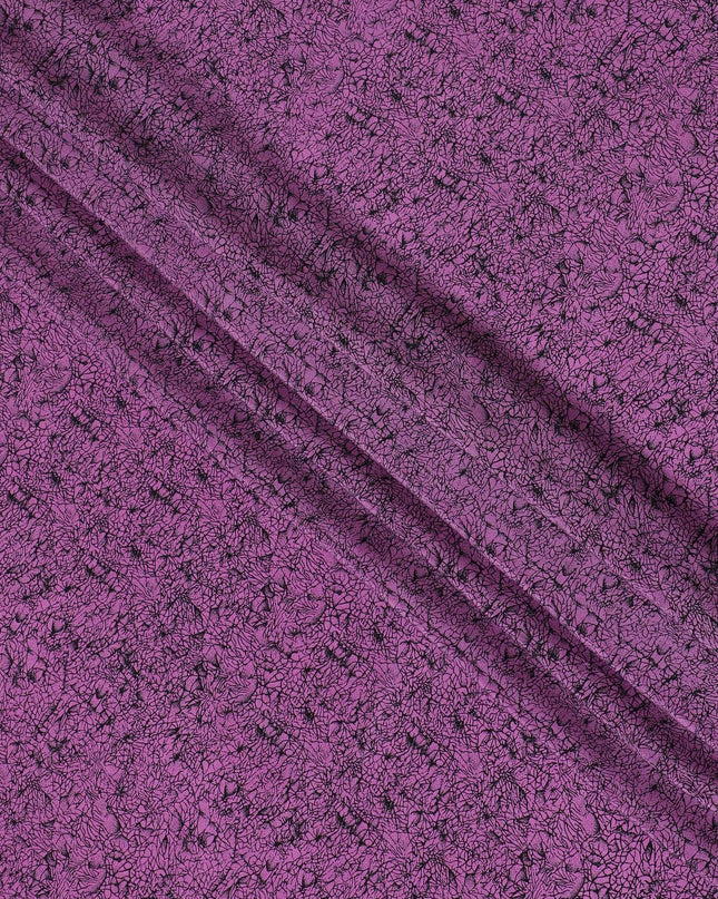 Elegant Silk Crepe Fabric in Royal Purple - Premium Quality, 110cm Width, Crafted in India - Buy in Meters-D18027 Regal Fabrics
