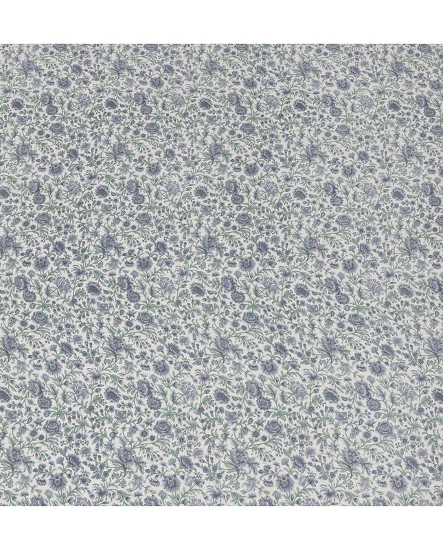 قماش كريب حرير نقي كلاسيكي إنجليزي جاردن - طباعة زهور رقيقة، عرض 110 سم، صناعة هندية رائعة - شراء عبر الإنترنت بواسطة Meter-D18032