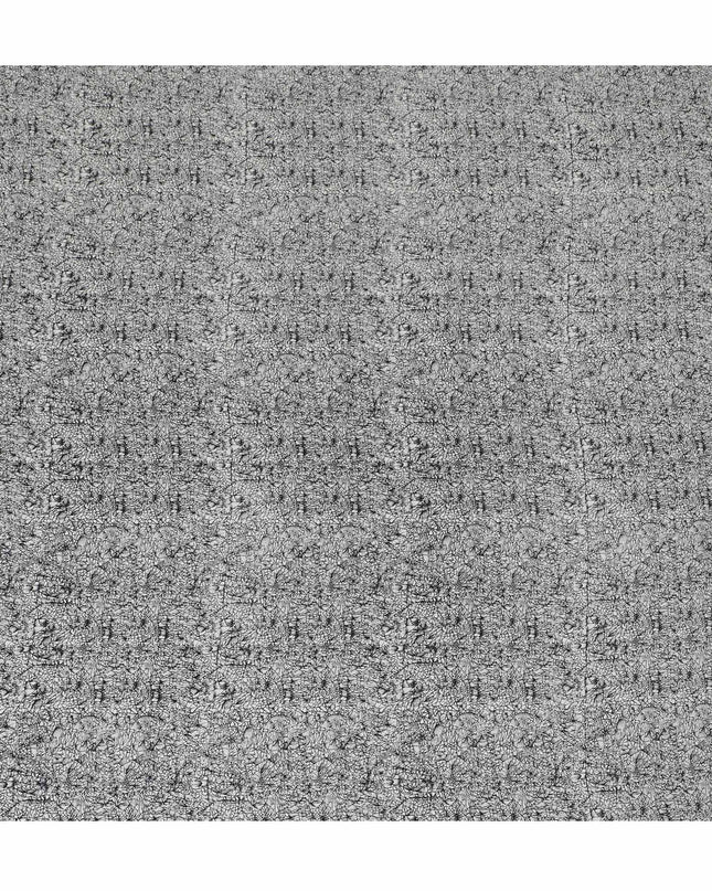Sophisticated Slate Abstract Pure Silk Crepe Fabric - Modern Design, 110cm Width - Purchase Online by the Meter-D18043 Regal Fabrics