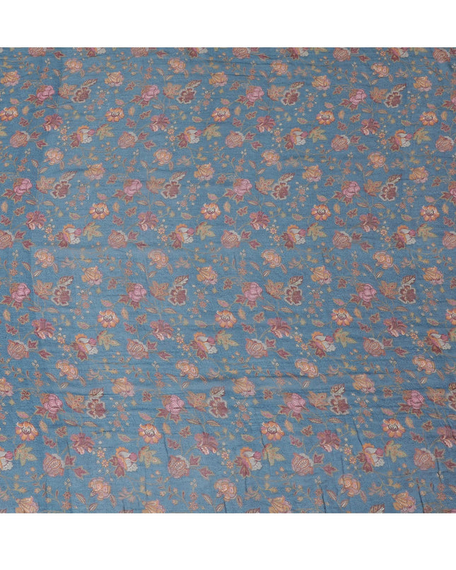 قماش شيفون حريري نقي التجاعيد من Celestial Blush - طباعة زهور رومانسية، عرض 110 سم - تسوق عبر الإنترنت بواسطة Meter-D18049