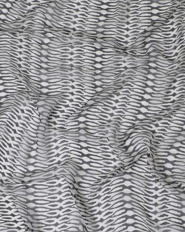 قماش شيفون حريري أنيق ذو تجعد نقي أحادي اللون - طباعة معاصرة، عرض 110 سم - شراء عبر الإنترنت بواسطة Meter-D18051