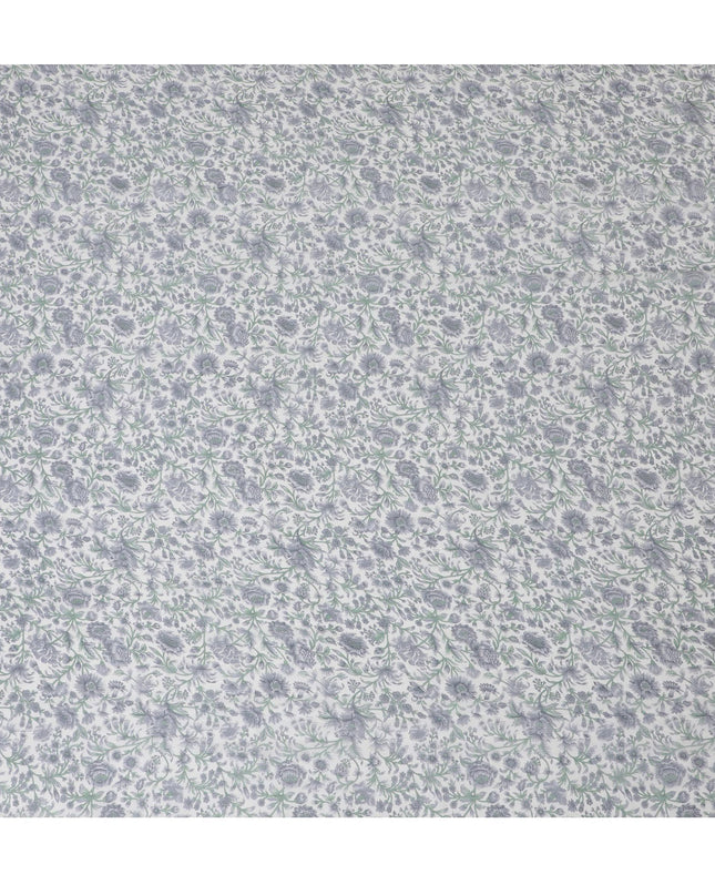 قماش شيفون حريري نقي التجاعيد من ميستي جاردن - أناقة الأزهار الكلاسيكية، عرض 110 سم - شراء عبر الإنترنت بواسطة Meter-D18055