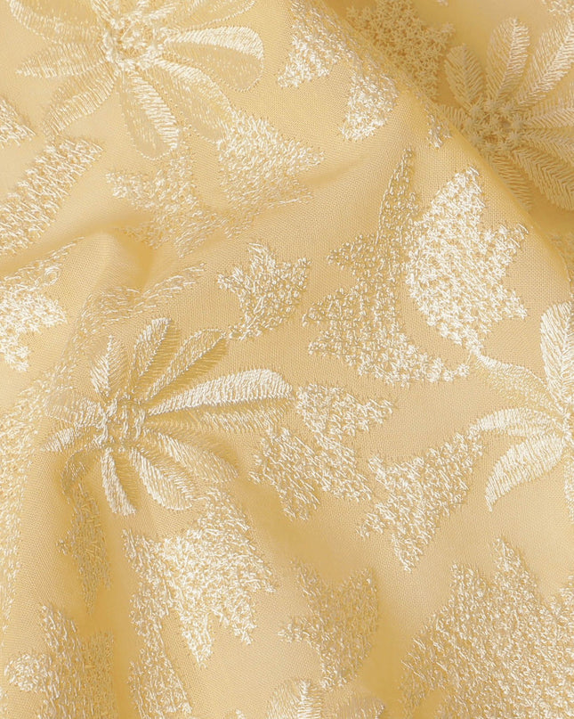 قماش فوال قطني من Golden Elegance - تطريز رائع، عرض 110 سم - شراء عبر الإنترنت للمشاريع الإبداعية-D18122