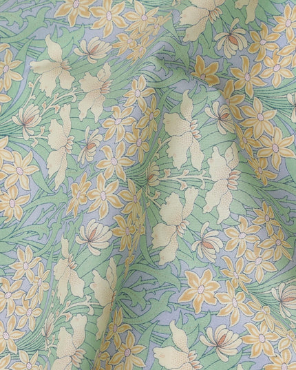 Whispering Willows Cotton Lawn Fabric - Serene Digital Print, 110 cm Wide - Shop Online for Gentle Sewing Projects-D18137 Regal Fabrics