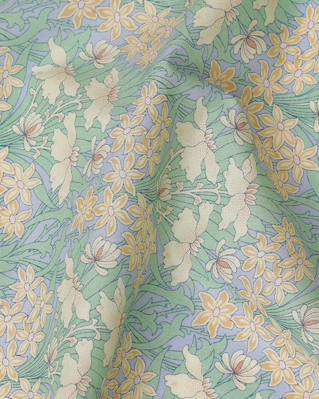 Whispering Willows Cotton Lawn Fabric - Serene Digital Print, 110 cm Wide - Shop Online for Gentle Sewing Projects-D18137 Regal Fabrics