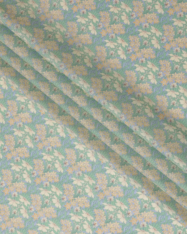 Whispering Willows Cotton Lawn Fabric - Serene Digital Print, 110 cm Wide - Shop Online for Gentle Sewing Projects-D18137 Regal Fabrics
