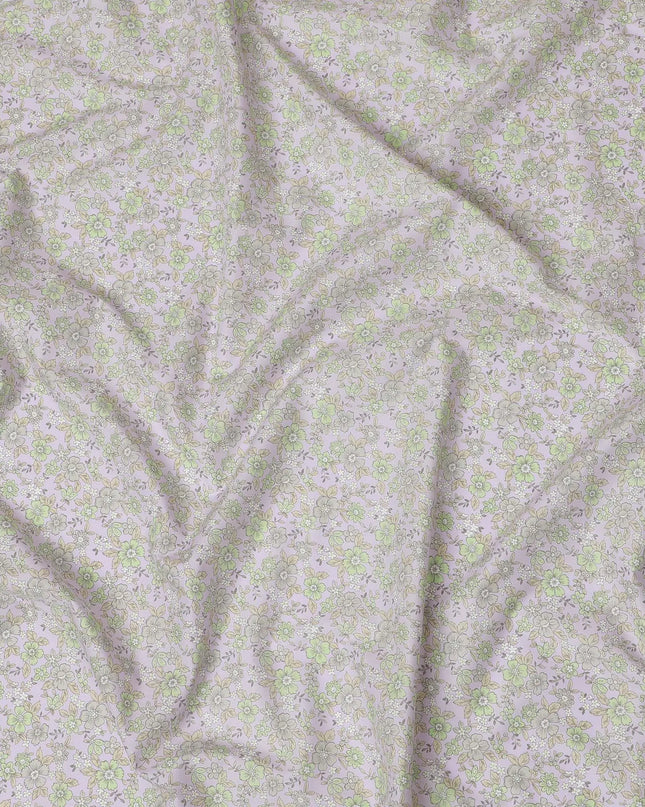 Springtime Serenity Cotton Lawn Fabric - Soft Floral Digital Print, 110 cm Wide - Buy Online for Delicate Creations-D18139 Regal Fabrics