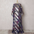 Mystic Midnight Pure Silk Chiffon Dirac Fabric with Metallic Lurex - 140cm Wide, 3.5 Mtrs Length - Shop Online-D18192 Regal Fabrics