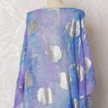 Starry Night Pure Silk Chiffon Dirac Fabric with Metallic Lurex - 140cm Wide, 3.5 Mtrs Long - Buy Online-D18199 Regal Fabrics