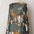 Mystical Forest Pure Silk Chiffon Dirac Fabric with Metallic Lurex - 140cm Wide, 3.5 Mtrs Length - Buy Online-D18203 Regal Fabrics