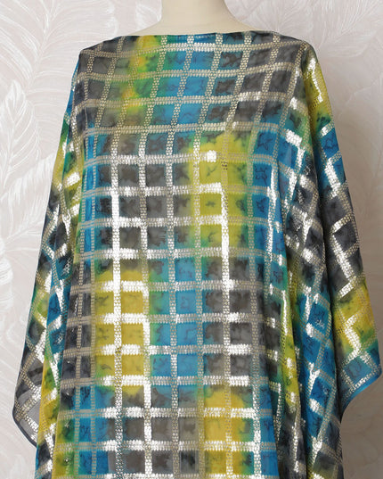 قماش شيفون حرير عصري بنمط شبكي مع لوركس - 140 سم × 3.4 متر طول - اشتري عبر الإنترنت - D18213