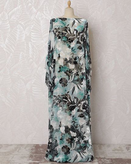 قماش ديراك شيفون مخملي زهري معاصر - حرير إيطالي، عرض 140 سم - قطعة 3.5 متر - اطلب عبر الإنترنت-D18290