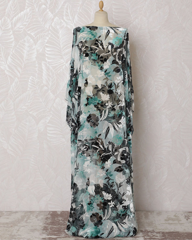 قماش ديراك شيفون مخملي زهري معاصر - حرير إيطالي، عرض 140 سم - قطعة 3.5 متر - اطلب عبر الإنترنت-D18290