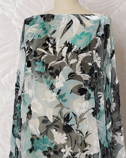 قماش ديراك شيفون مخملي زهري معاصر - حرير إيطالي، عرض 140 سم - قطعة 3.5 متر - اطلب عبر الإنترنت-D18290