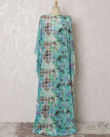 قماش ديراك حرير شيفون مخملي من Aquatic Fantasy - عرض 140 سم - أناقة كوريا الجنوبية - قطعة 3.5 متر - شراء عبر الإنترنت-D18299