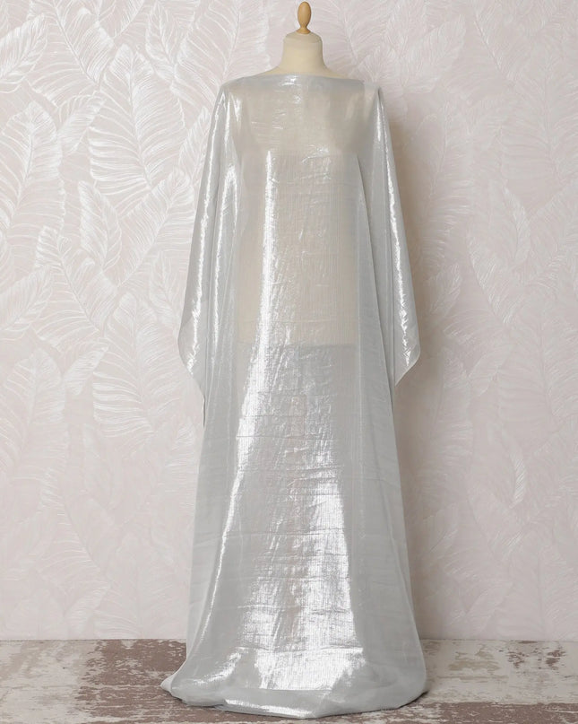 Moonlit Gleam Silk Chiffon Lurex Dirac Fabric - 140cm Wide - South Korean Luxury - 3.5 Meters Piece -D18301 Regal Fabrics