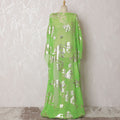Enchanted Emerald Silk Chiffon Lurex Dirac Fabric - 140cm Wide - South Korean Elegance - 3.5 Mtrs Piece  -D18307 Regal Fabrics