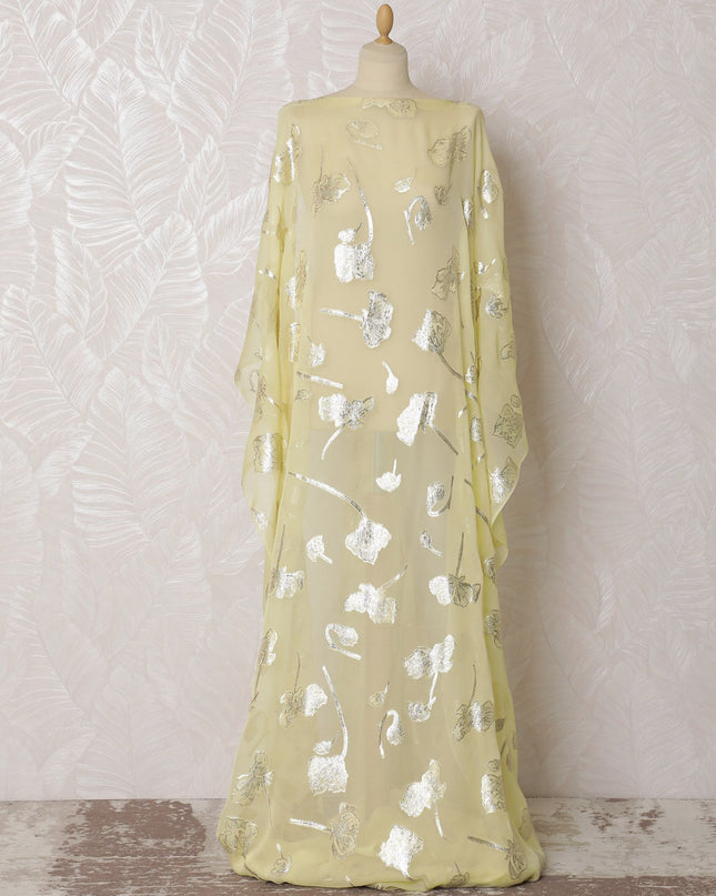 قماش لوركس ديراك حرير شيفون برائحة الليمون - عرض 140 سم - صناعة كورية - قطعة 3.5 متر -D18308