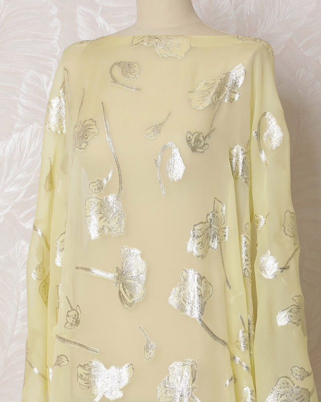 قماش لوركس ديراك حرير شيفون برائحة الليمون - عرض 140 سم - صناعة كورية - قطعة 3.5 متر -D18308