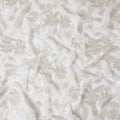 Silver Blossom Silk Chiffon Fabric with Metallic Lurex, 110cm Wide â€“ Premium Quality for Couture-D18381