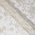 Silver Blossom Silk Chiffon Fabric with Metallic Lurex, 110cm Wide â€“ Premium Quality for Couture-D18381