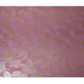 Mauve Majesty Silk Chiffon Fabric with Rose Gold Lurex, 110cm - Enchanting Textile for Fashion & Home-D18384