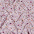Blush Bloom Viscose Crepe Fabric with Floral Print, 110cm Wide – Romantic & Versatile-D18396