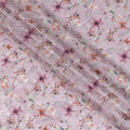 Blush Bloom Viscose Crepe Fabric with Floral Print, 110cm Wide – Romantic & Versatile-D18396