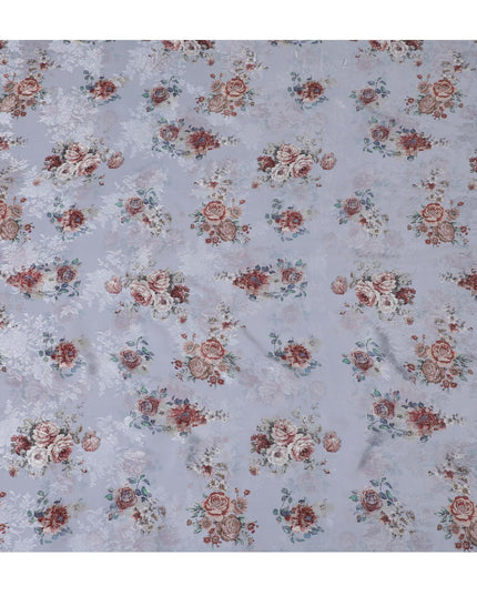 Vintage Floral Viscose Crepe Fabric, 110cm Wide â€“ Classic Victorian Elegance-D18398