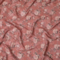 Terracotta Rose Viscose Crepe Fabric, 110cm Wide â€“ Rustic Charm-D18400 Regal Fabrics