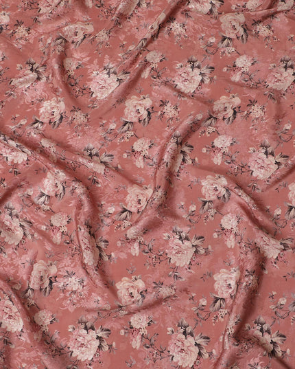 Terracotta Rose Viscose Crepe Fabric, 110cm Wide â€“ Rustic Charm-D18400 Regal Fabrics