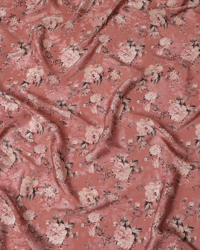 Terracotta Rose Viscose Crepe Fabric, 110cm Wide â€“ Rustic Charm-D18400 Regal Fabrics