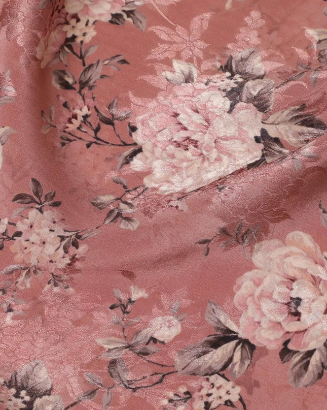 Terracotta Rose Viscose Crepe Fabric, 110cm Wide â€“ Rustic Charm-D18400 Regal Fabrics