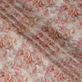 قماش كريب فيسكوز بلون الخوخ والكركديه، عرض 110 سم - ناعم من Tropical Allure-D18405