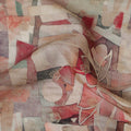 Renaissance Rose Viscose Crepe Fabric, 110cm Wide â€“ Artistic Elegance-D18406 Regal Fabrics