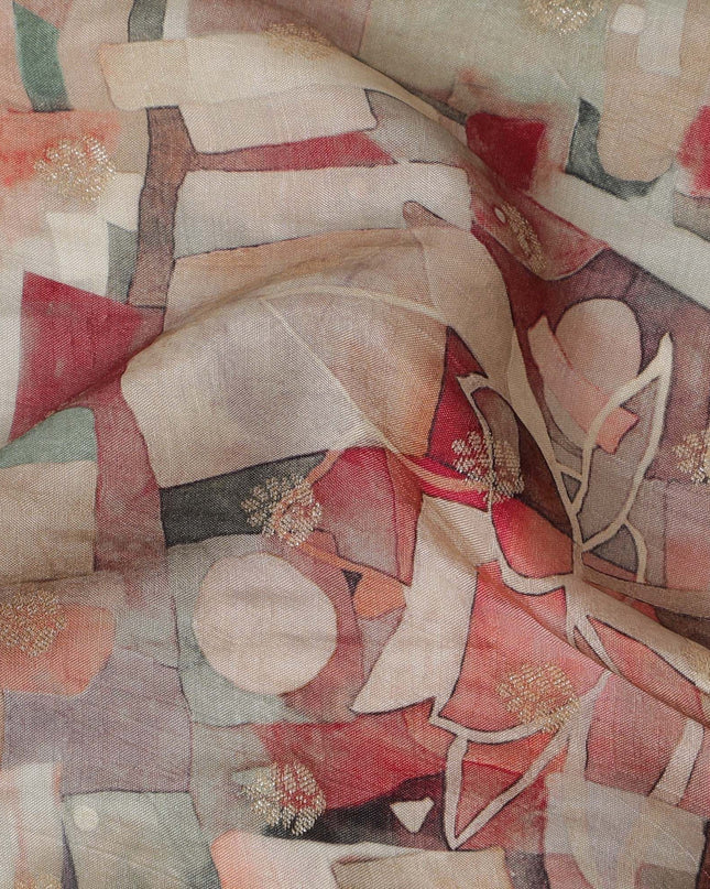 Renaissance Rose Viscose Crepe Fabric, 110cm Wide â€“ Artistic Elegance-D18406 Regal Fabrics