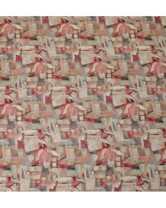 Renaissance Rose Viscose Crepe Fabric, 110cm Wide â€“ Artistic Elegance-D18406 Regal Fabrics