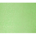 Lime green premium pure silk crepe fabric with same tone jacquard and gold metallic lurex in abstract design-D15717