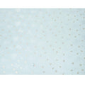 Powder blue Premium pure silk crepe fabric with same tone jacquard having gold metallic lurex in floral design-D15743 - Regal Fabrics