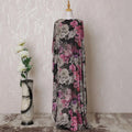 Multicolor Premium pure silk blended velvet makmal dirac fabric having stone work in floral design-D14890 Regal Fabrics