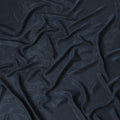 Dark petrol blue 100% biodegradable cupro fabric with same tone jacquard in self design-D6987
