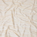 Light gold nylon tulle fabric with same tone embroidery and sequins in stripe design-D6667