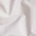 Off white Premium 100% cotton shirting fabric with beige stripe design-D13087