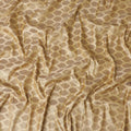 Light gold silk brocade fabric with gold metallic lurex in paisley design-D11315