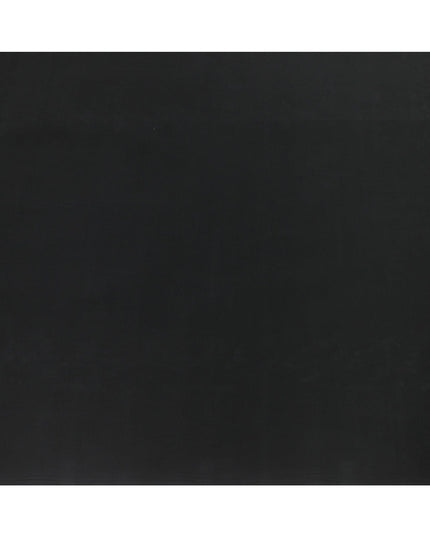 قماش جيرسي حرير كوبرو بوليستر أسود عادي-D6968