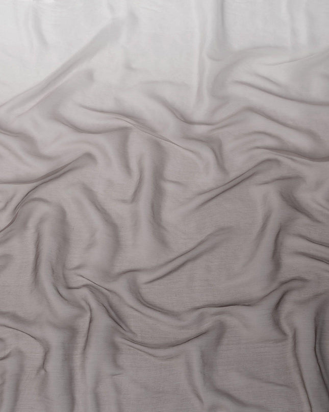 Beige to brown Premium pure silk chiffon fabric in ombre design-D15492